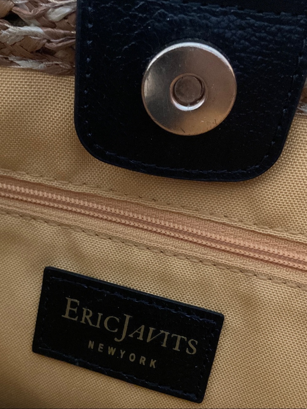 Eric Javits St. Tropez straw tote bag - Picture 3 of 7